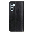 Чoхол до Samsung Galaxy A26, Wallet Litchi Leather, чорний