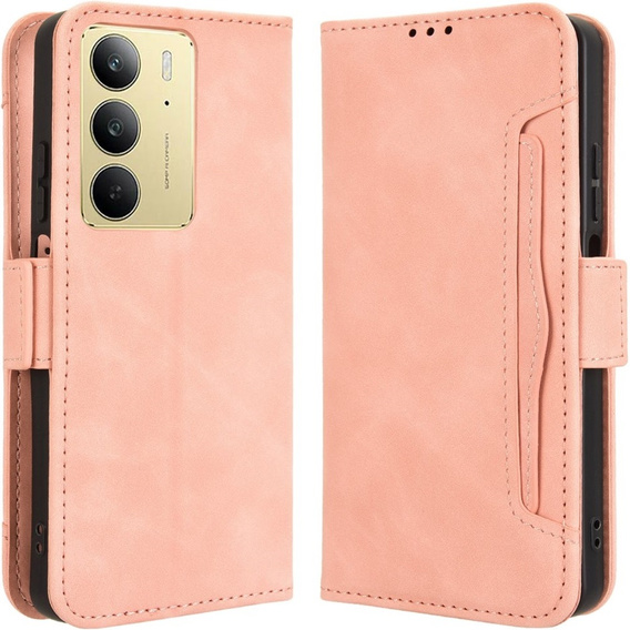 Откидной чехол для Realme 14X / Realme C75, Card Slot, розовый
