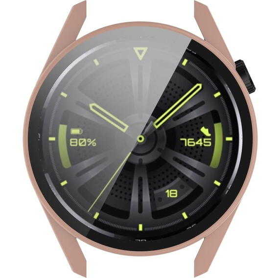 2в1 чохол та захисне скло для годинника Huawei Watch GT 3 42mm, Case, Pink