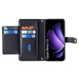 Чохол-книжка для Oppo Reno 13, Wallet Zipper Pocket, чорний