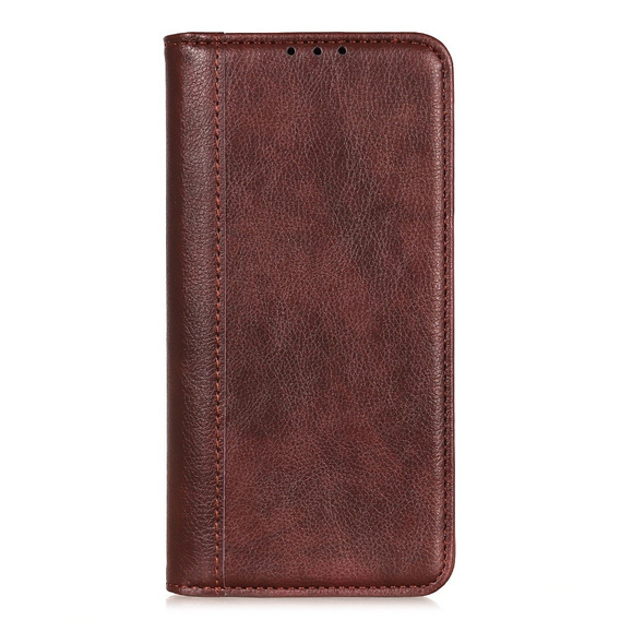 Флип-кейс для Motorola Moto G04 / G24 / G24 Power, Split Leather, коричневый