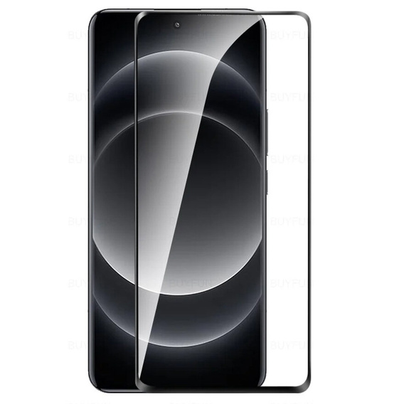 3D загартоване скло для Xiaomi 14 Ultra, чорна рамка