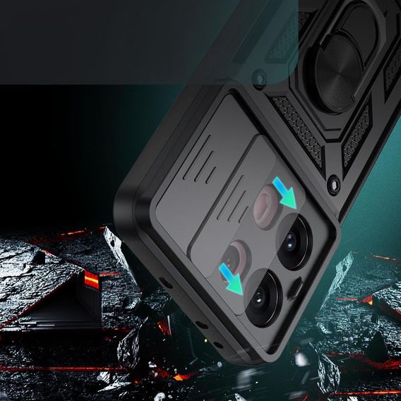 Чехол NOX Camera Slide Oppo Reno 13 Pro, CamShield Slide, чёрный