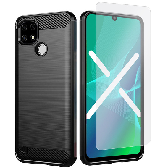 Чохол ERBORD Karbon до Realme C21Y / C25Y, Black
