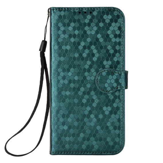 Чохол-фліп для Motorola Moto G86 5G, Wallet Rhombus, зелений