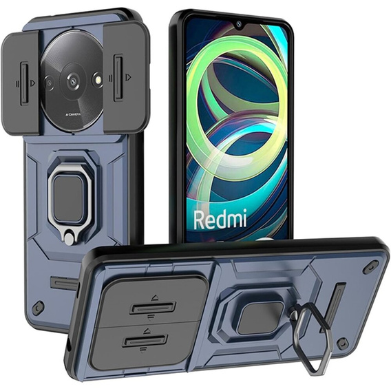 Чохол для Xiaomi Redmi A3, KickStand Camera Lens, м'яти