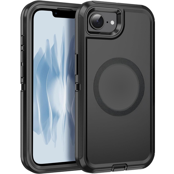 Чохол з рамкою для iPhone 16E, для MagSafe, чорний