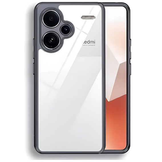 Чехол для Xiaomi Redmi Note 13 Pro+, Fusion Hybrid, с защитой камеры, прозрачный / черный
