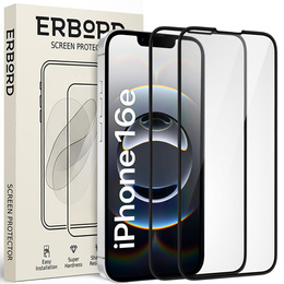 2x Закаленное стекло для iPhone 13/13 Pro, ERBORD 3D на весь экран