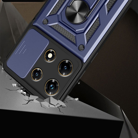 Чехол NOX Camera Slide Infinix Note 30 Pro, CamShield Slide, синий