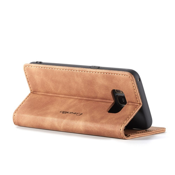 Чохол-сумка для Samsung Galaxy S8, Leather Wallet Case, коричневий
