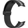 Силиконовый ремешок для Fitbit Inspire 3, Red Samsung Galaxy Watch 4 / 5 40/42/44/46/45MM PRO, Black / Grey