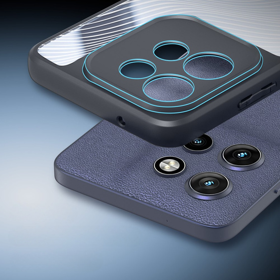 Чехол DuxDucis для Motorola Edge 50 Neo / Motorola ThinkPhone 25, Aimo case, прозрачный / черный