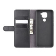 Чехол Wallet до Xiaomi Redmi Note 9, Genuine Leather, Black