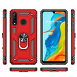 Бронированный Чехол до Huawei P30 Lite, Nox Case Ring, красный