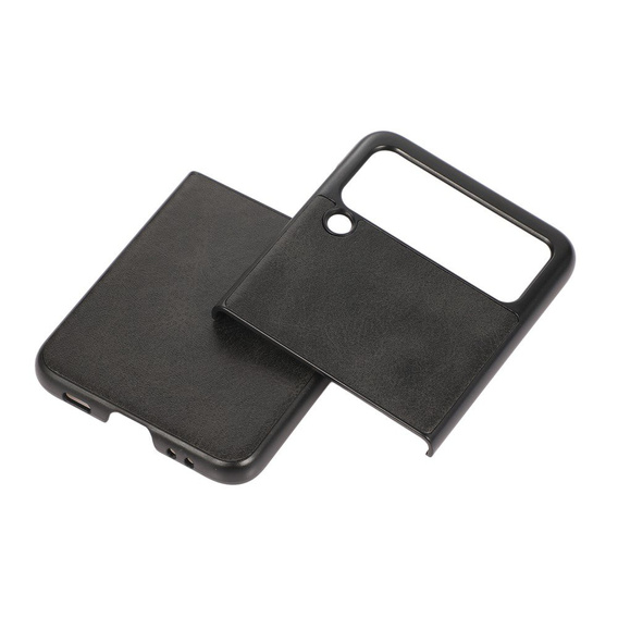 Чохол Cowhide Grain до Samsung Galaxy Z Flip 3,, Black