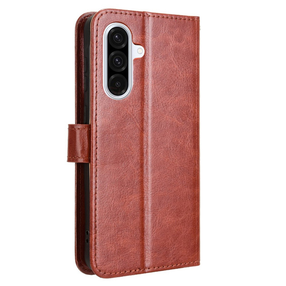 Откидной чехол для Samsung Galaxy A36, Crazy Horse Wallet, коричневый