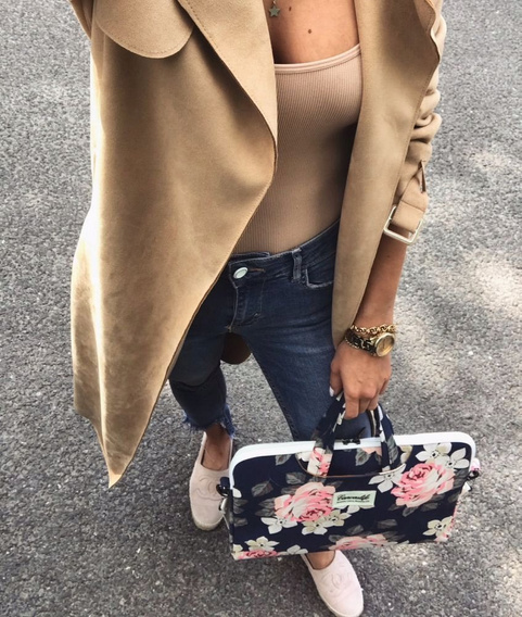 Canvaslife Sleeve Чохол для MacBook Pro 15/Pro 16 2019 - Navy Rose