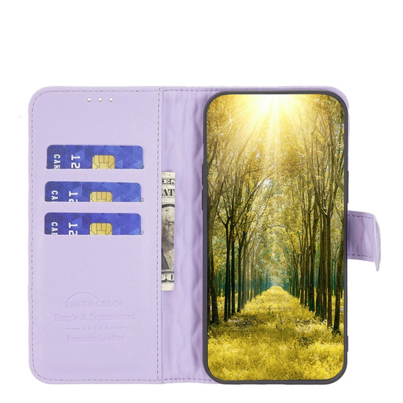 Чохол-книжка для Xiaomi Redmi Note 13 Pro 5G, Wallet, BINFEN COLOR, фіолетовий