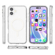Чехол для iPhone 17, для MagSafe, глиттер, прозрачный