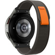 Нейлоновий ремінець до Samsung Galaxy Watch 4/5 40/42/44/46/45mm Pro, Grey / Orange