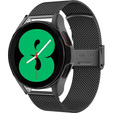 Металический браслет с чехлом для часов Samsung Galaxy Watch 4 Classic 46mm, Black