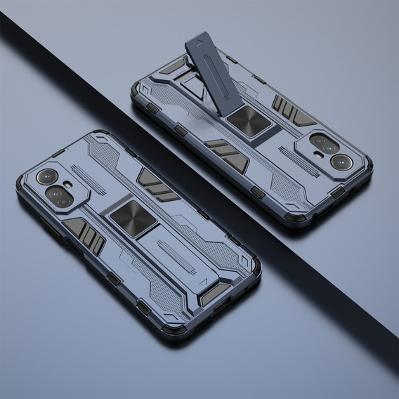 Чехол до Xiaomi Redmi Note 12S 4G, Military kickstand, синий