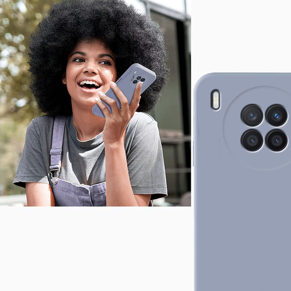Чехол до Huawei Nova 8i, Silicone Lite, лавандовый