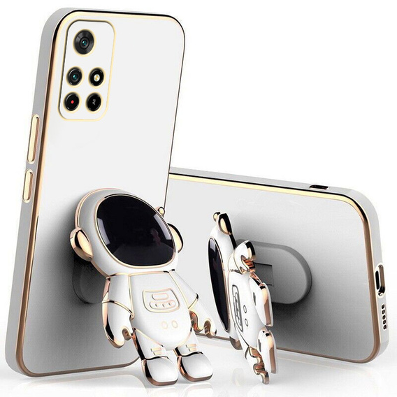 Чехол до Xiaomi Redmi Note 11 Pro 4G / 5G, Astronaut, белый