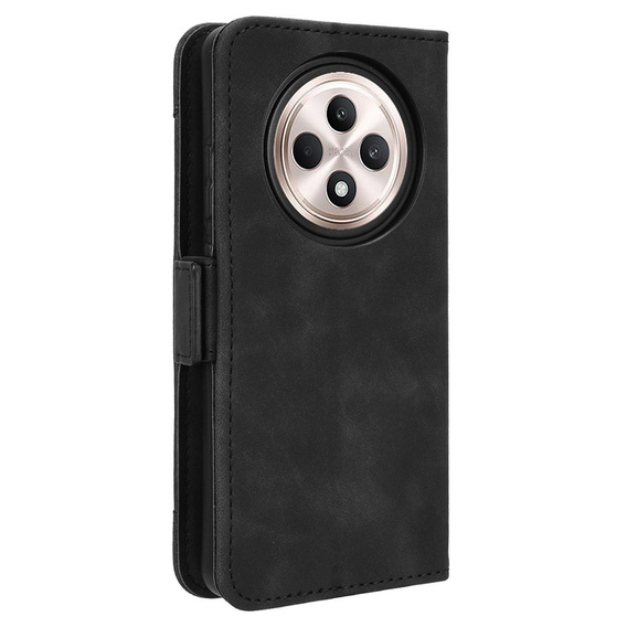 Откидной чехол для Oppo Reno 12FS / 12F, Card Slot, чёрный