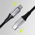 Адептер HOCO - USB-C TYPE-C на Lightning, Black