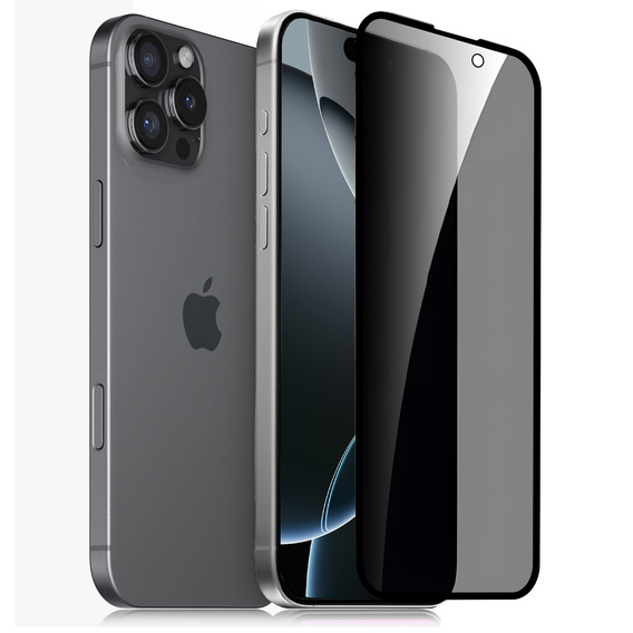 Загартоване скло ERBORD 9H Easy App Anti-Peep для iPhone 17 Pro / 17 / 16 Pro