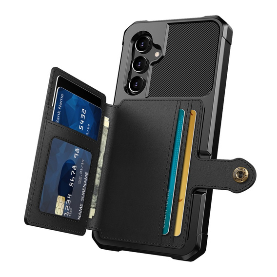 Чехол для Samsung Galaxy A54 5G, Card Holder Kickstand, чёрный