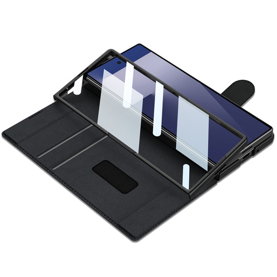 Чехол-кошелек с клапаном черный для Samsung Galaxy Z Fold 7 5G