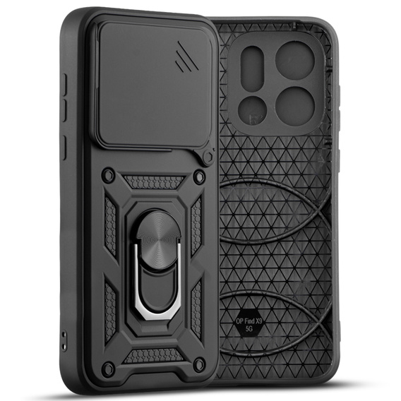 Бронированный чехол CamShield Slide с защитой камеры и кольцом для Oppo Find X9