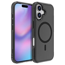 Чехол MagForce для iPhone 17, для MagSafe, бронированный, черный