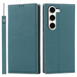 Шкіряний чохол для Samsung Galaxy S23, ERBORD Grain Leather, синій