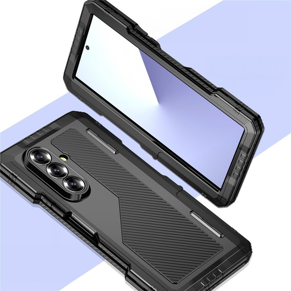 Броньований алюмінієвий чохол з підставкою та тримачем для стилуса для Samsung Galaxy Z Fold7 5G