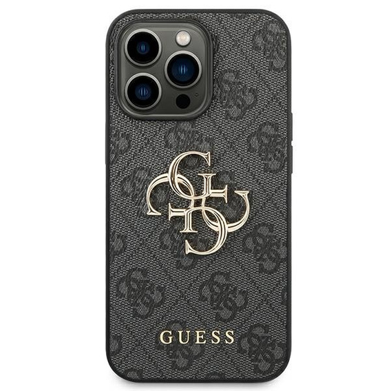 Чехол GUESS до iPhone 14 Pro, 4G Big Metal Logo, серый