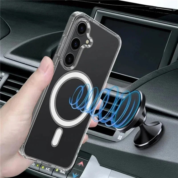 Чехол для Samsung Galaxy S25 FE, гибридный чехол Fusion Hybrid, для MagSafe, прозрачный