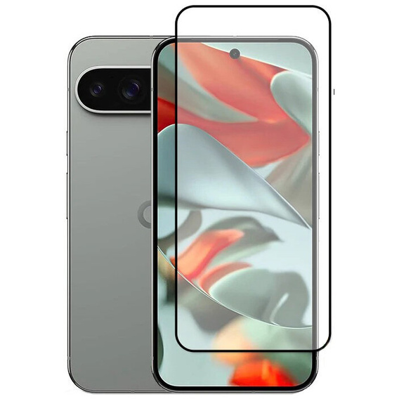 3D загартоване скло для Google Pixel 9 Pro XL, чорна рамка