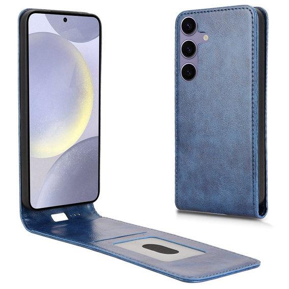 Футляр з клапаном для Samsung Galaxy S25, Flip, темно-синій