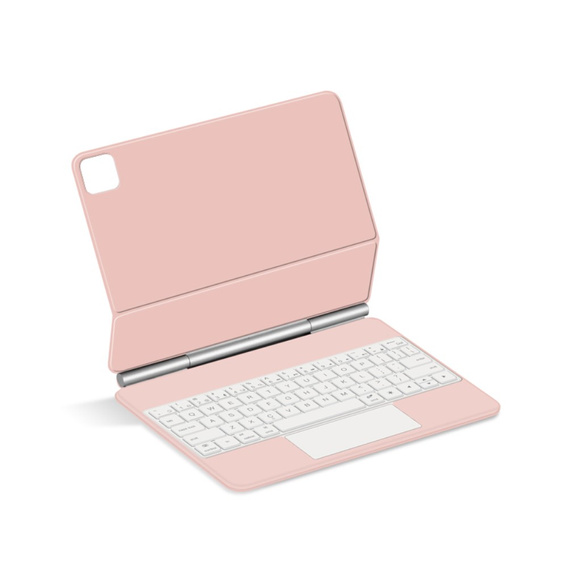 Чехол-клавиатура для iPad Air 11" 2024, Magnetic Keyboard Touchpad, розовый