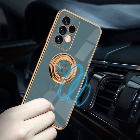 Чехол до Samsung Galaxy A13 4G, Electro Ring, серый