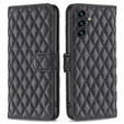 Чохол-книжка для Samsung Galaxy A56, Wallet, BINFEN COLOR, чорний