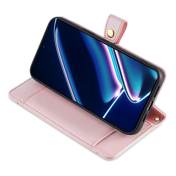 Откидной чехол для Realme 11 Pro 5G / Pro+ 5G, Wallet Zipper Pocket, розовый