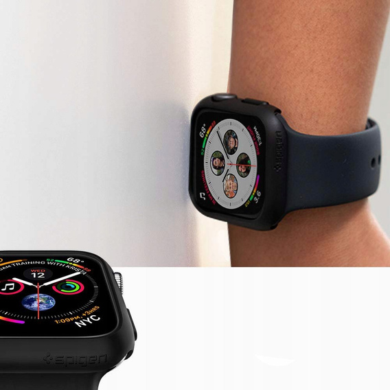 Чехол SPIGEN для Apple Watch 4/5/6/SE 44MM, Thin Fit, Black