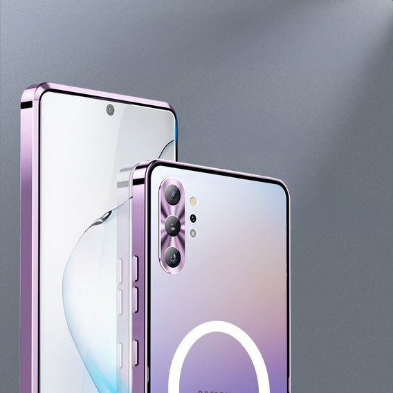 Захисний чохол для камери Samsung Galaxy Note 10+ Plus, CamShield MagSafe, прозорий / фіолетовий
