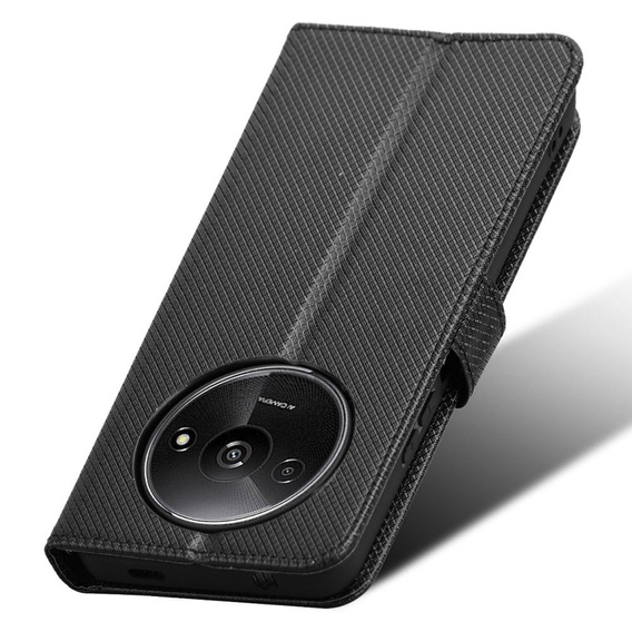 Откидной чехол для Xiaomi Redmi A3, Wallet Smart Magnet, чёрный