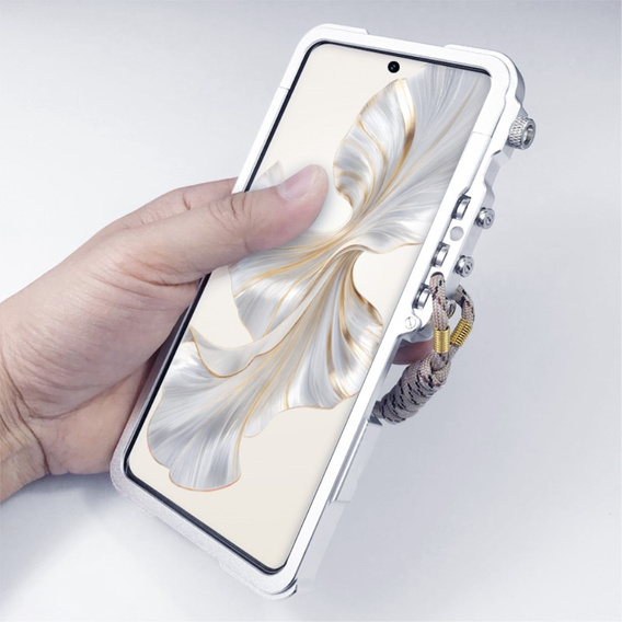 Чохол для Xiaomi Redmi Note 13 Pro 4G / Xiaomi Redmi Note 14S / Xiaomi Poco M6 Pro 4G, Aluminium Alloy Bumper, сріблястий